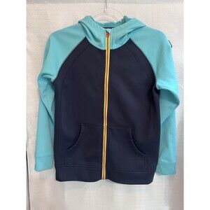 Burton Crown Bonded Fleece Lined Full-Zip Dryride Hoodie Girls M Turquoise Teal
